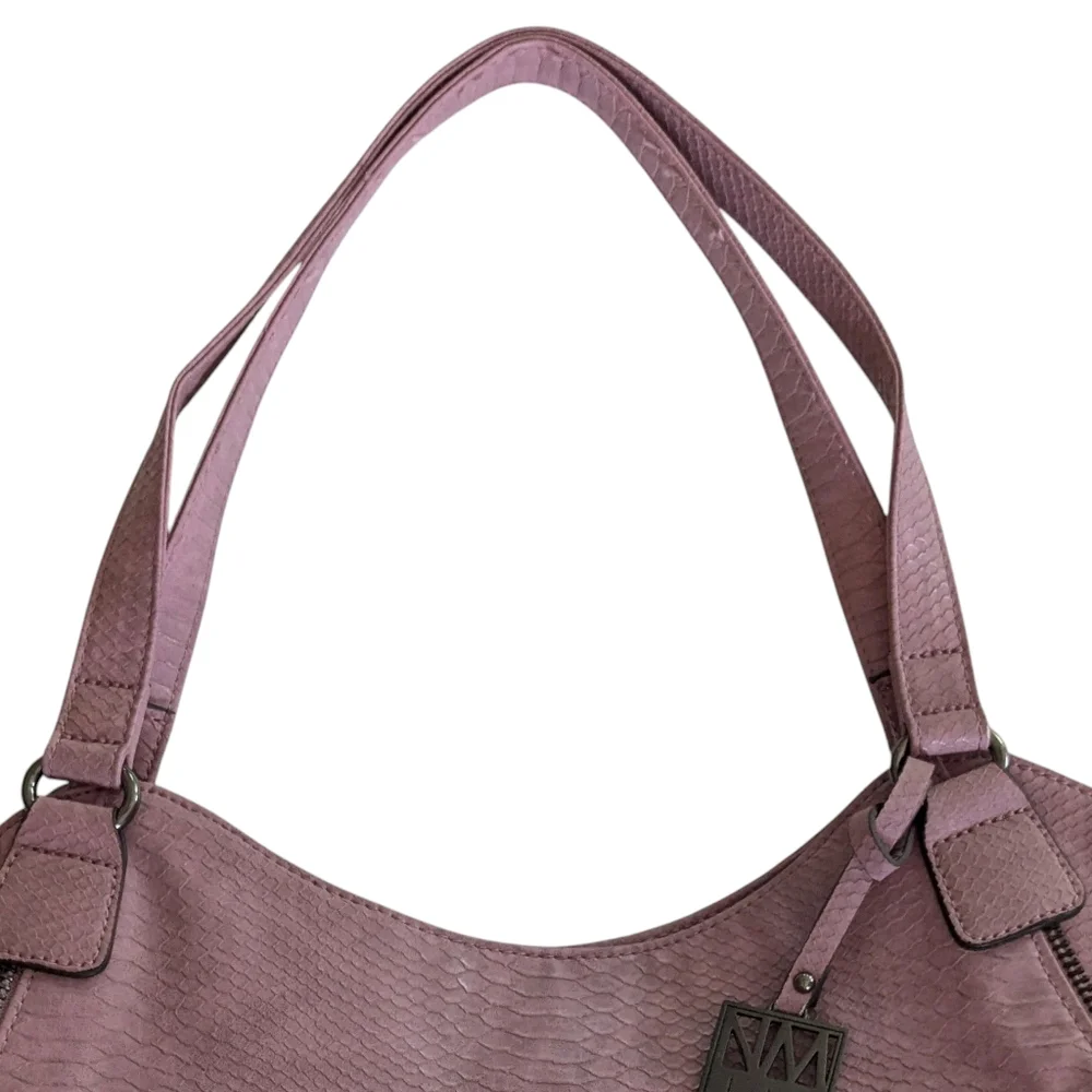Nicole Miller Faux Leather Hobo Bag